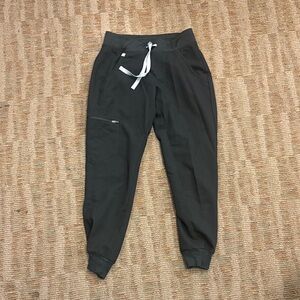Figs Black Drawstring Jogger Pants